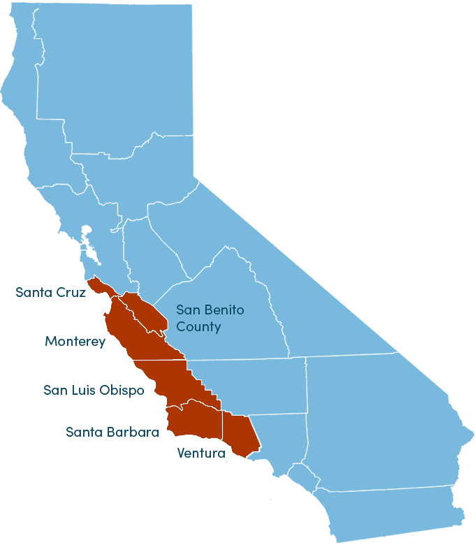 Map of Central CA